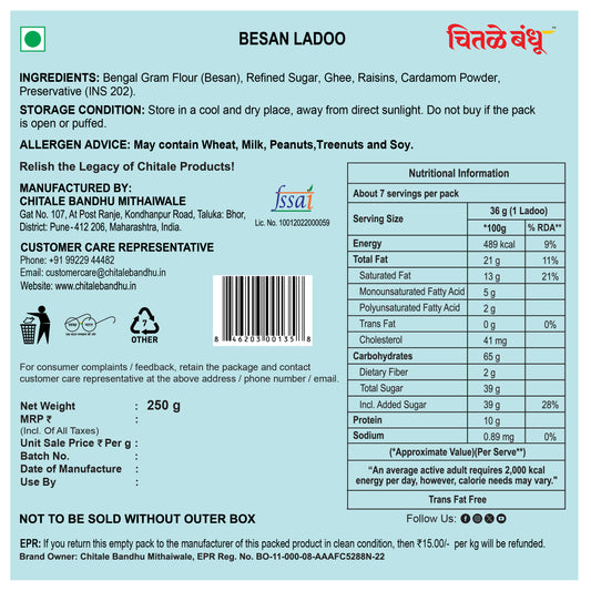 Besan Ladoo - Chitale Bandhu