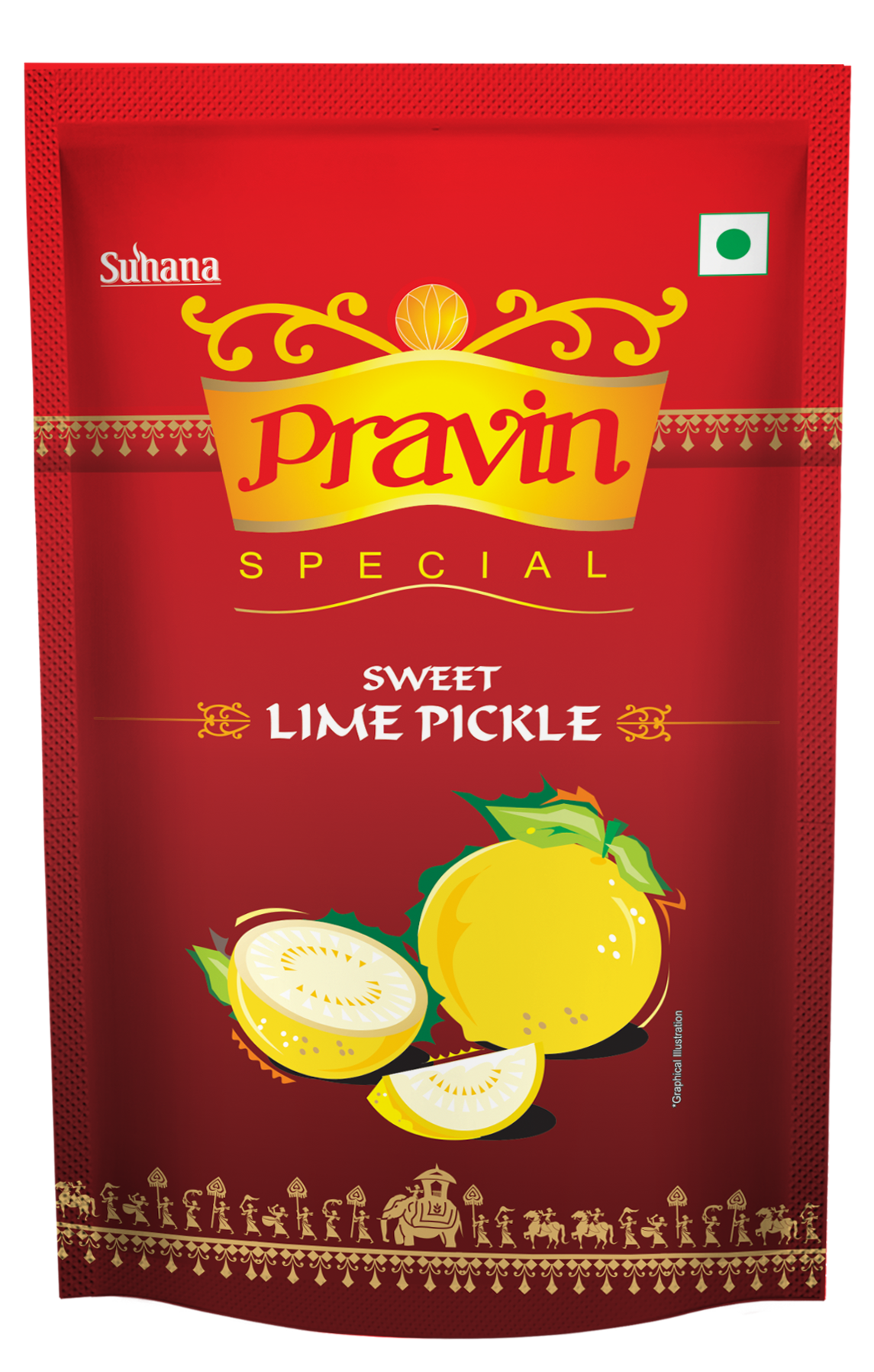 Pravin Special Sweet Lime Pickle Pouch