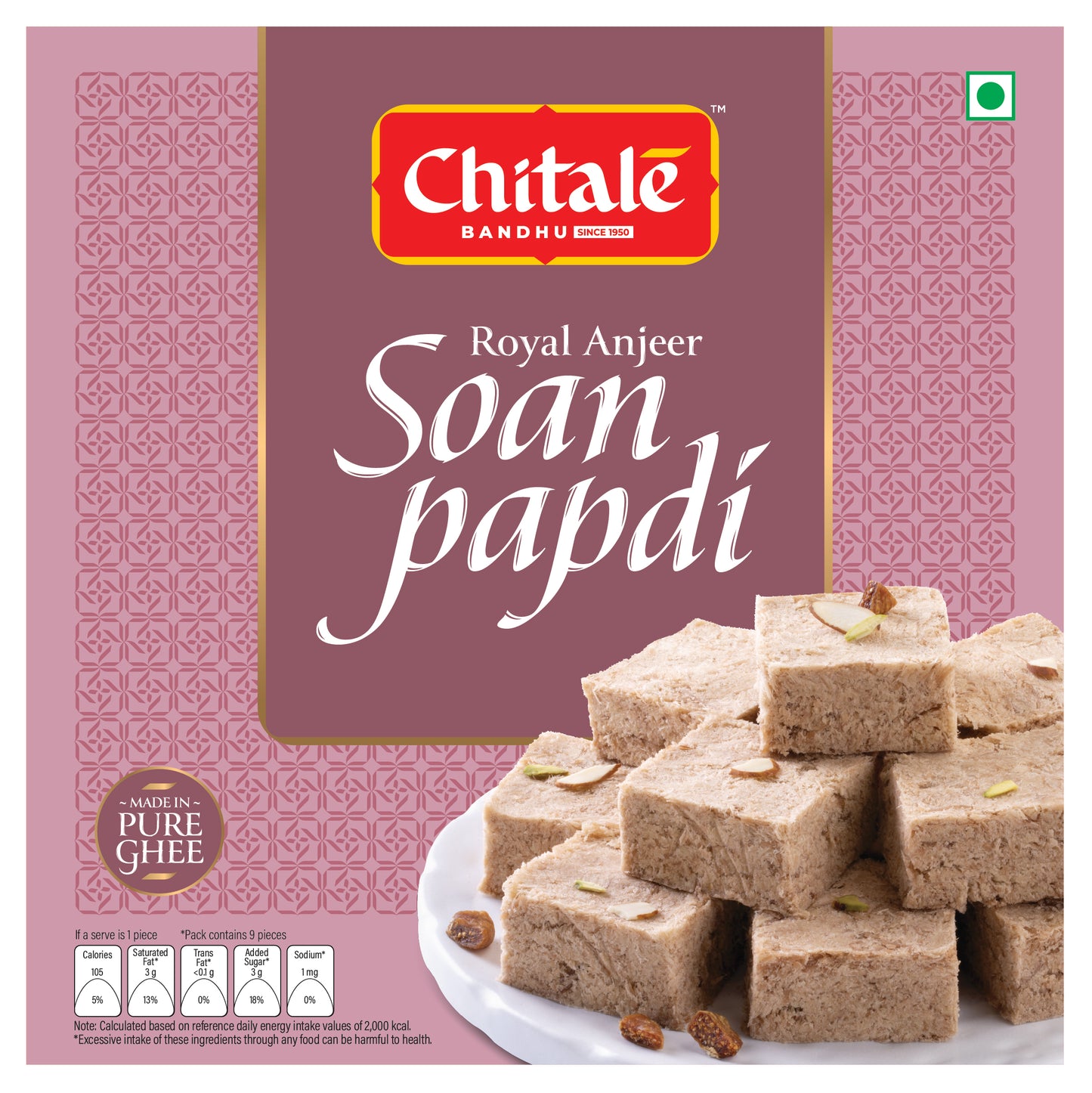 Soan Papdi Royal Anjeer - Chitale Bandhu