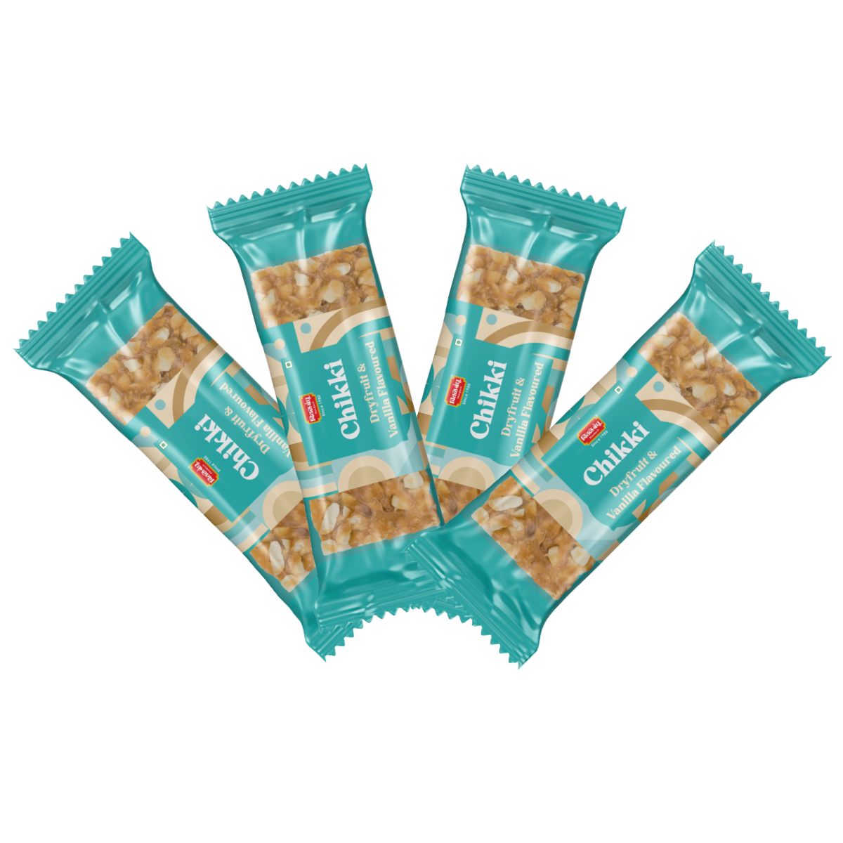 Dryfruits & Vanilla Flavoured Chikki Pack of 4 - Chitale Bandhu