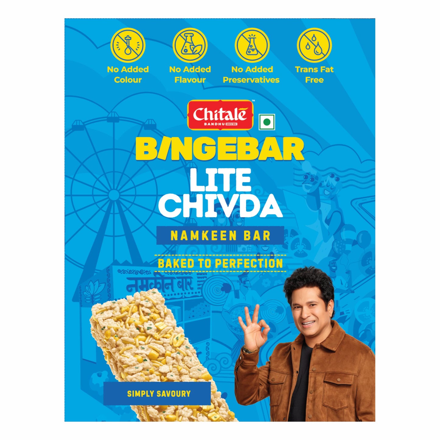 Bingebar Lite Chivda 100gm - Chitale Bandhu