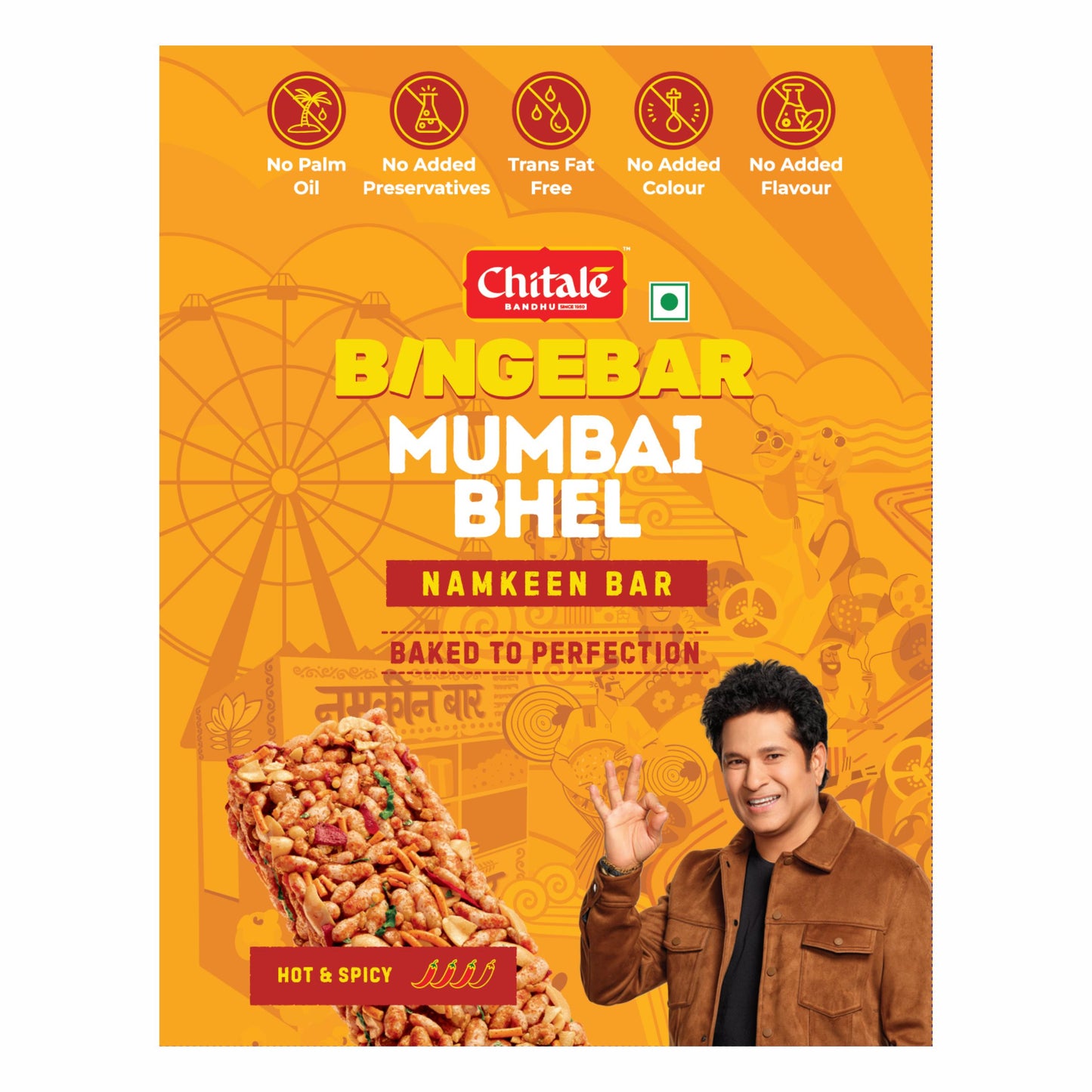 Bingebar Mumbai Bhel 100gm - Chitale Bandhu