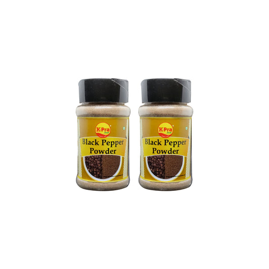 Black Pepper Powder | Mire Powder Pack of 2 Each 50 gm -K-PRA
