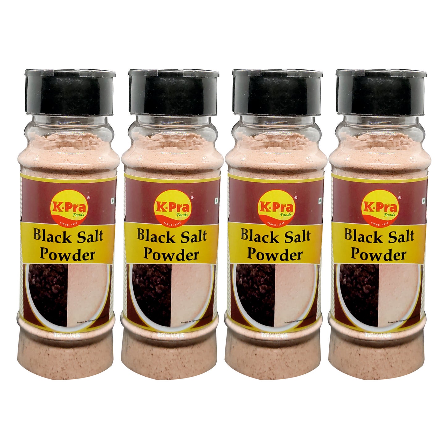 Black Salt Powder | Padeloan Pack of 4 Each of 200 gm - K-PRA