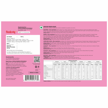 Festive Fiesta Pack - 1550 gm - Chitale Bandhu Mithaiwale