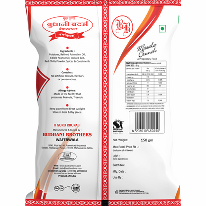 Potato Wafers Masala - Budhani