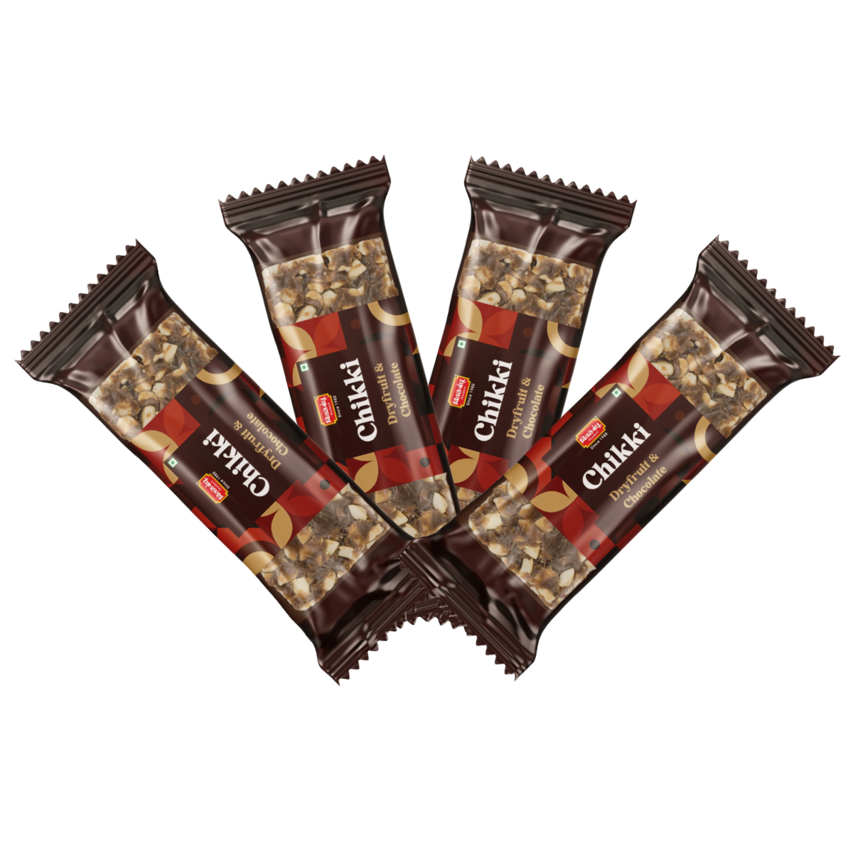 Dryfruit & Chocolate Chikki Pack of 4 - Chitale Bandhu Mithaiwale