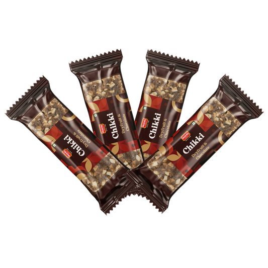 Dryfruit & Chocolate Chikki Pack of 4 - Chitale Bandhu Mithaiwale