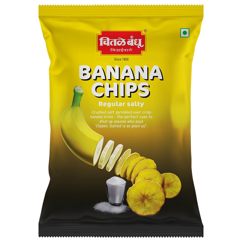 Banana Chips Regular Salty Namkeens Chitale Bandhu Mithaiwale 