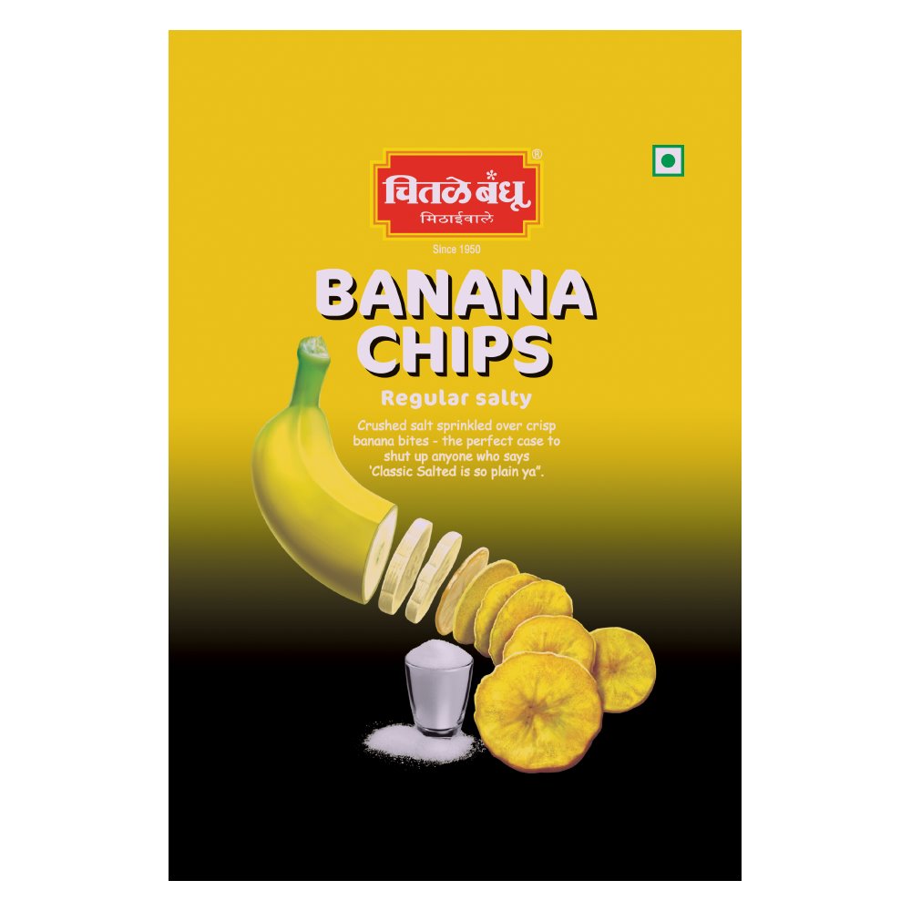 Banana Chips Regular Salty Namkeens Chitale Bandhu Mithaiwale 