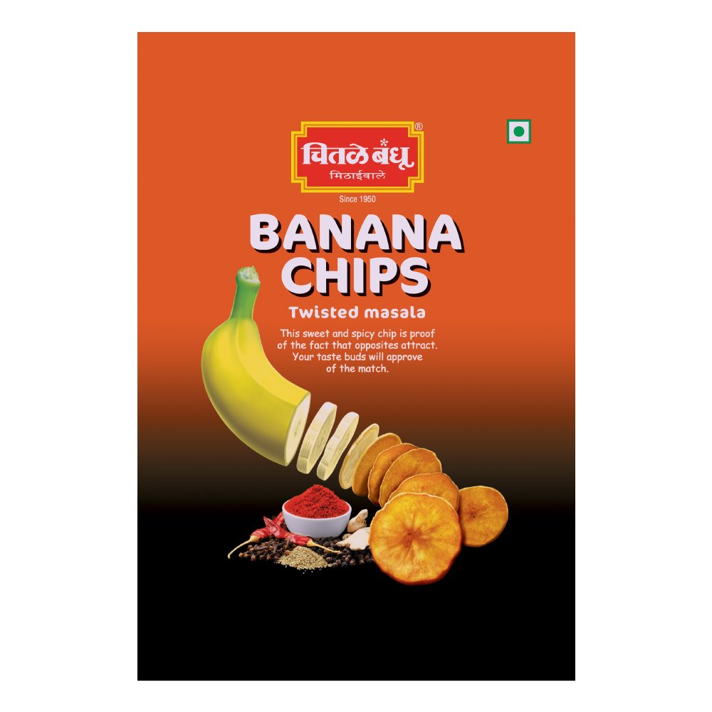 Banana Chips Twisted Masala Namkeens Chitale Bandhu Mithaiwale 