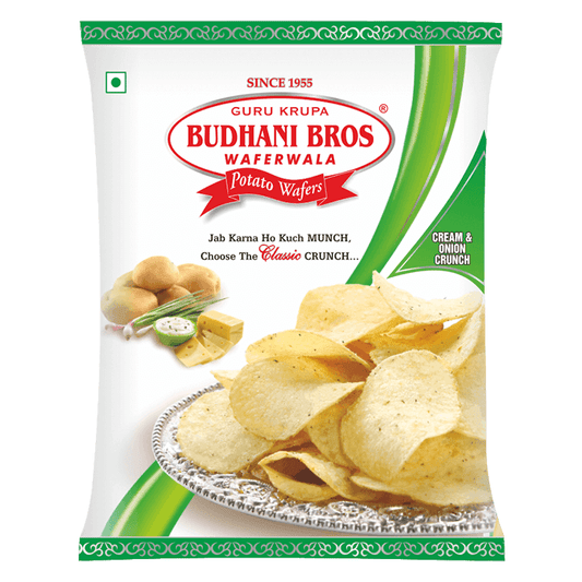 Potato Wafers Cream & Onion - Budhani - SWIFTINDI