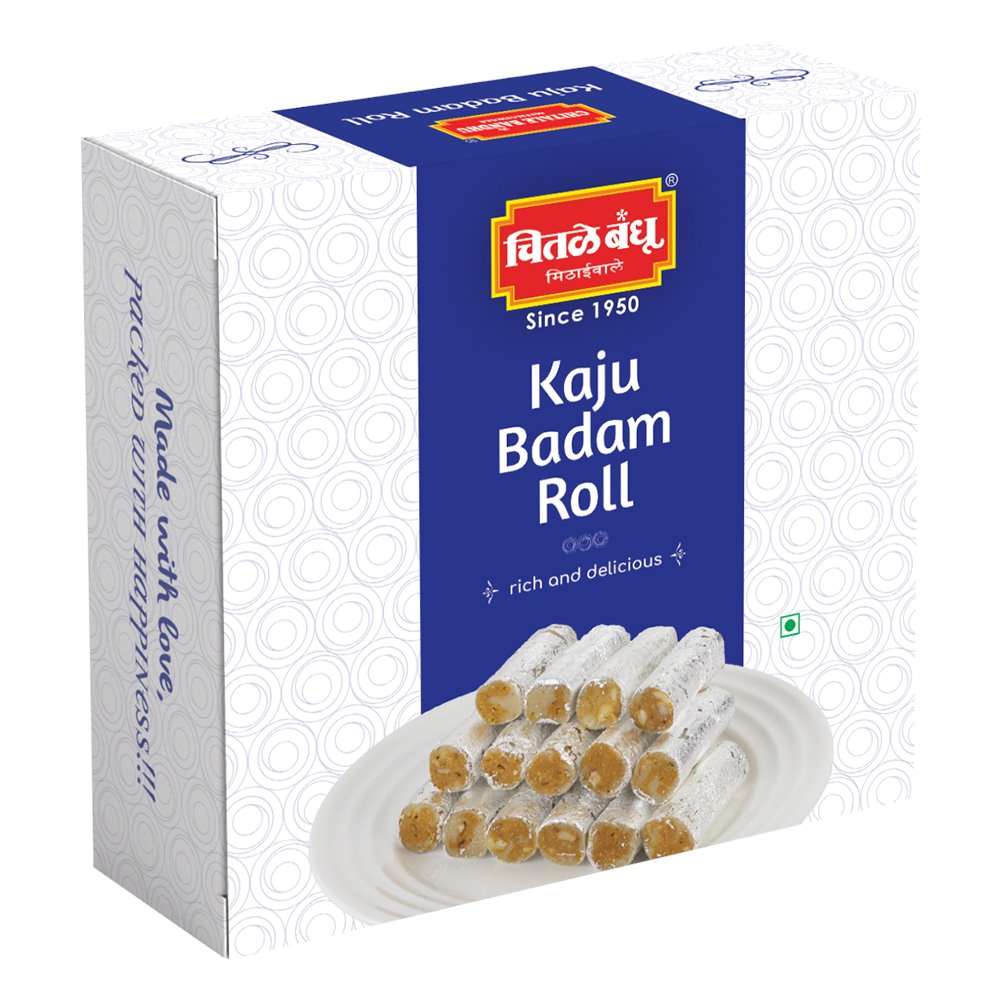 Kaju Badam Roll Sweets Chitale Bandhu Mithaiwale 