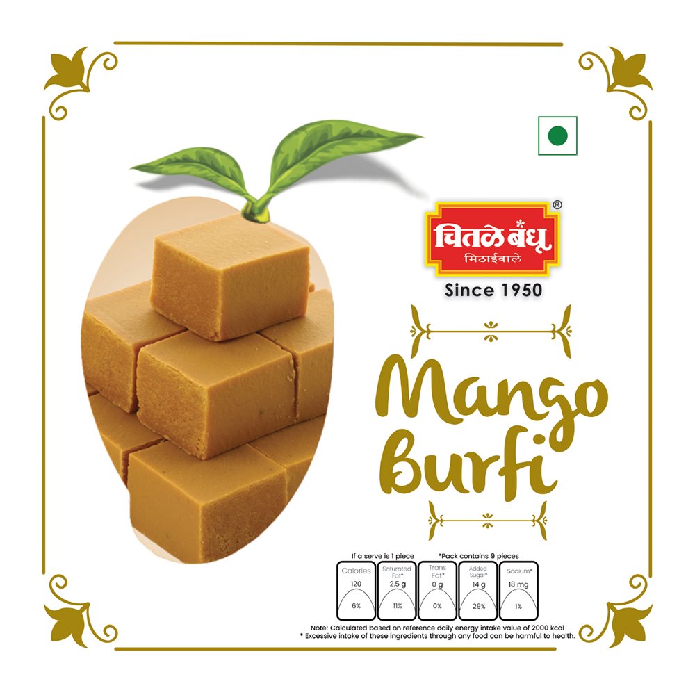 Mango Burfi Sweets Chitale Bandhu Mithaiwale 